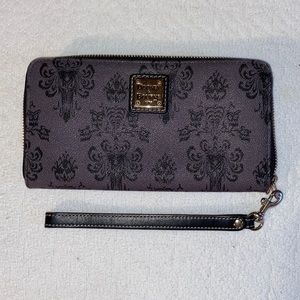 Rare Disney Dooney and Bourke Wallet - Haunted Mansion Wallpaper